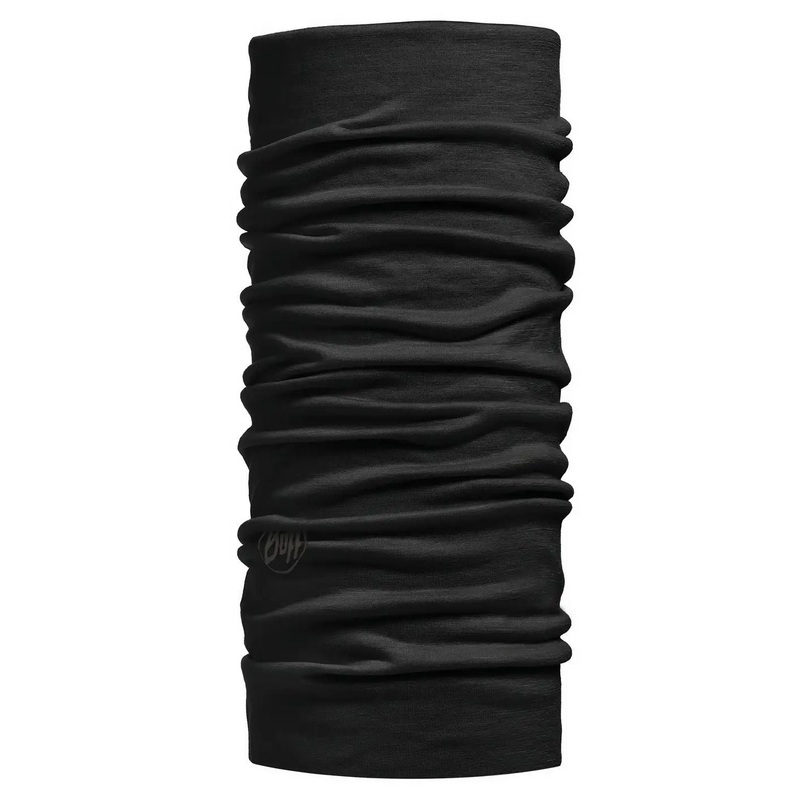 Buff – Lightweight Merino Wool – Solid Black