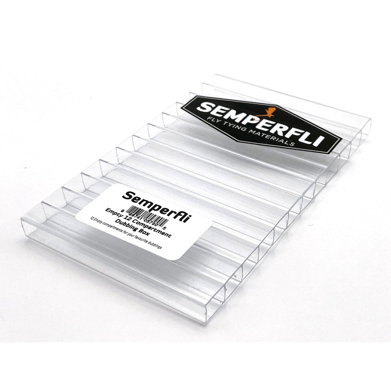 SemperFli Empty 12 Compartment Dubbing Box