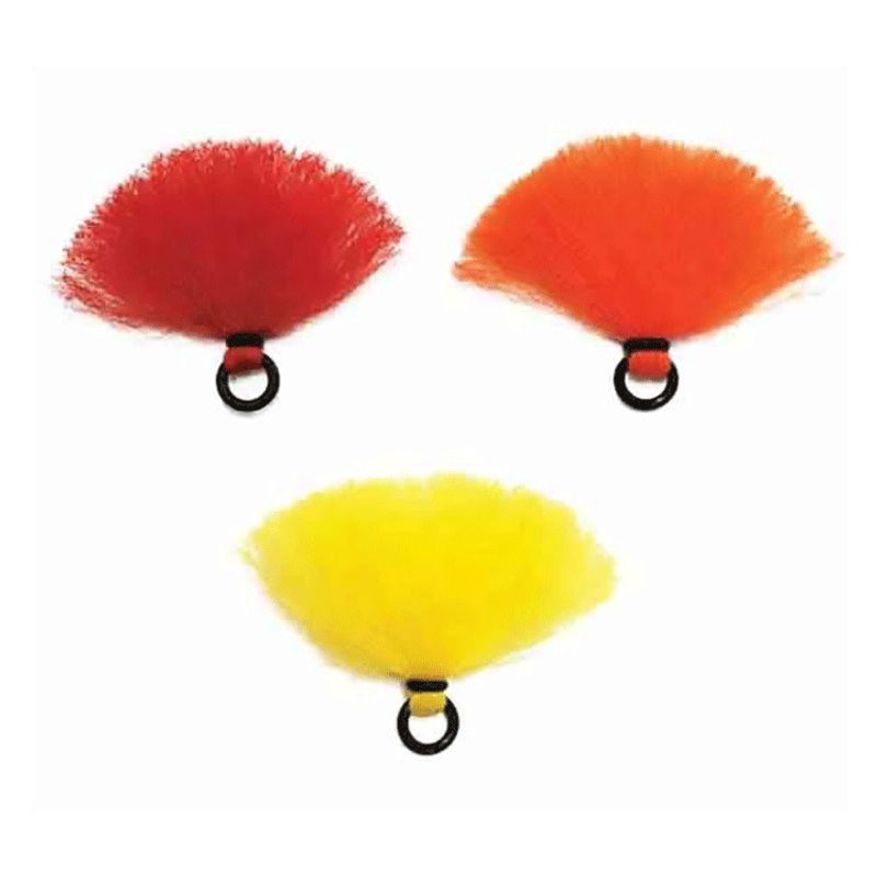 Poly Yarn Strike Indicators|chartreuse|pink|orange|white|yellow