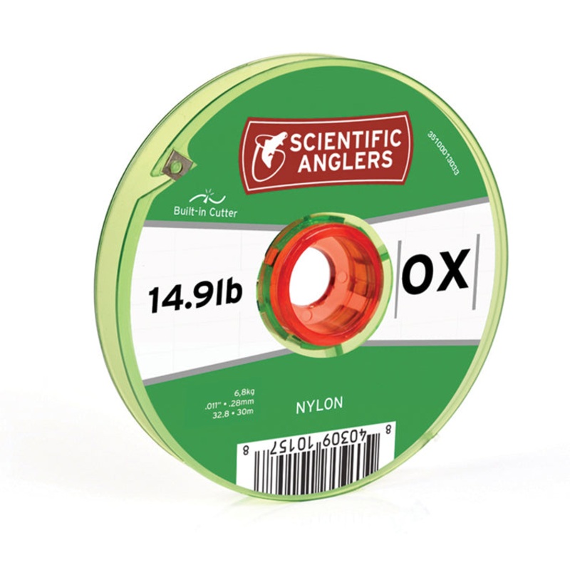 Freshwater Tippet|0X-14.9 lb.|1X-12.7 lb.|0.013″-20 lb.|2X-9.8 lb.|3X-8.5 lb.|4X-6 lb.|5X-4.9 lb.|6X-3.3 lb.|7X-2.3 lb.