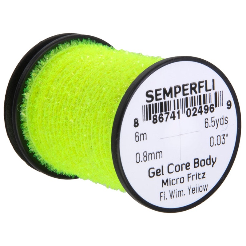 Gel Core Body Micro Fritz|black|cinnamon|dark brown|dark olive|fl chartreuse|fl orange sunburst|fl pink|fl red|fl. wimbledon yellow|golden olive|gray|insect green|medium olive|olive dun|rootbeer|tan|white