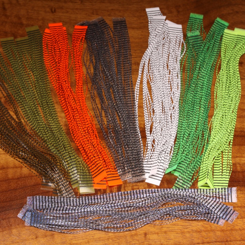 Grizzly Micro Legs|caddis green|clear|fl. chartreuse|fl. orange|olive|rootbeer|smoke|white