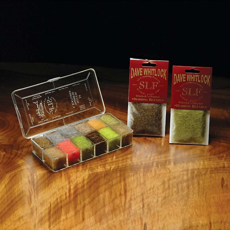 SLF Dave Whitlock Dubbing|red fox squirrel nymph thorax|red fox squirrel nymph abdomen|sowbug gray|scud/shrimp olive|scud/shrimp tan|scud/shrimp orange pink|dragonfly dark nymph|damsel nymph olive|damsel nymph tan|gold stone nymph|brown stone nymph|dark s