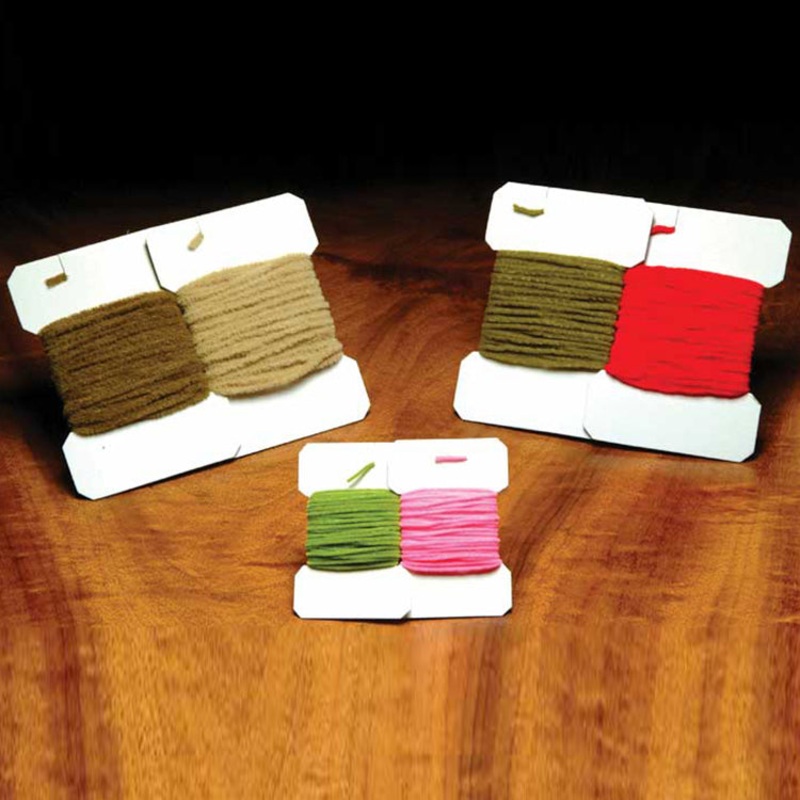 Ultra Chenille Standard|black|brown|burnt orange|caddis green|dark olive|fl. cerise|fl. chartreuse|fl. fire orange|fl. orange|fl. pink|fl. red|fl. yellow|light gray|light olive|olive|orange|purple|red|tan|white|wine|worm brown|worm green|yellow