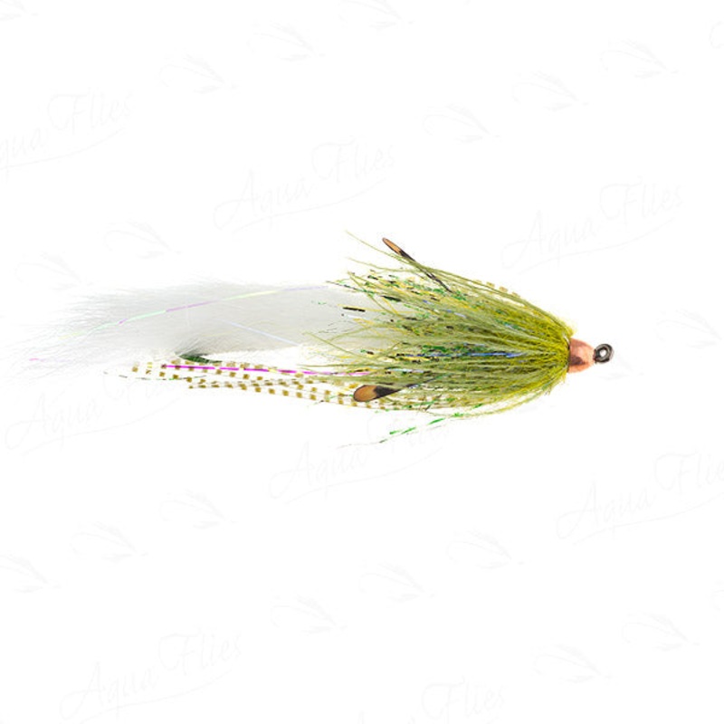 Mini Dirty Hoh Olive/White|3 flies