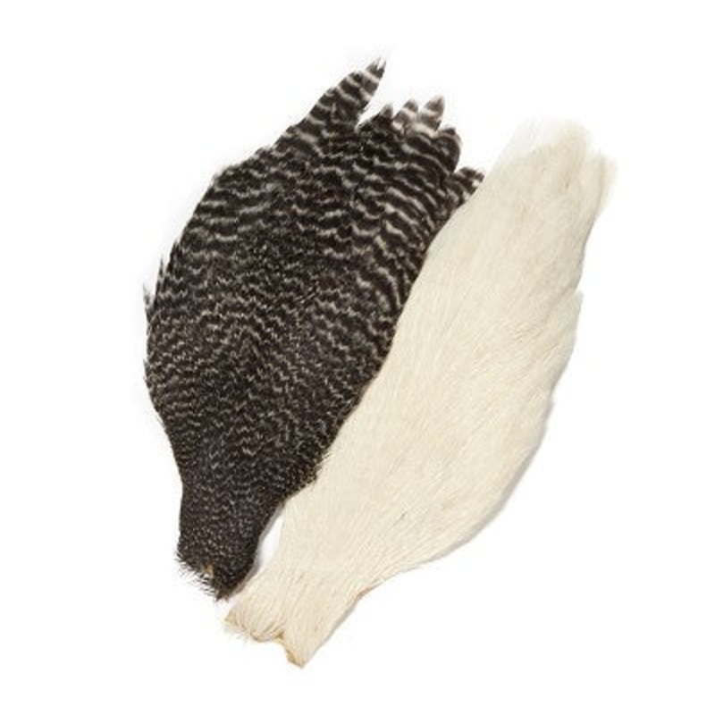Veniard Genetic Hen Capes|White|Grizzle
