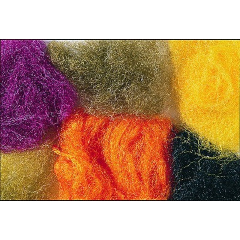 Veniards Antron Dubbing|Black|Brown|Claret|Green Highlander|Medium Olive|Orange|Yellow|Scarlet|Burnt Orange