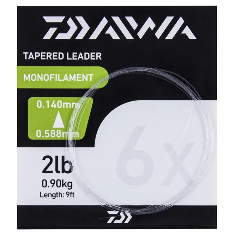 Daiwa Tapered Leaders 9ft|2lb|4lb|5lb|6lb|8lb|10lb