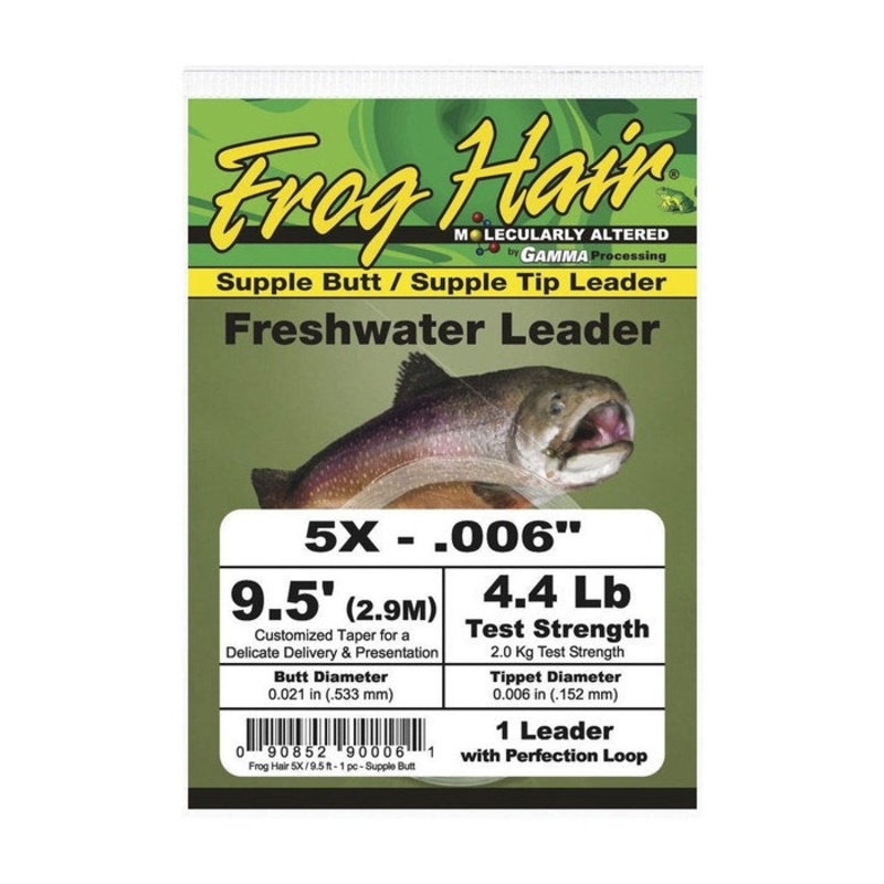 Froghair Tapered Leader 9’5ft|4.4lbs|5.5lbs|6.6lbs|8.8lb|11lb|13.2lbs|17.6lb