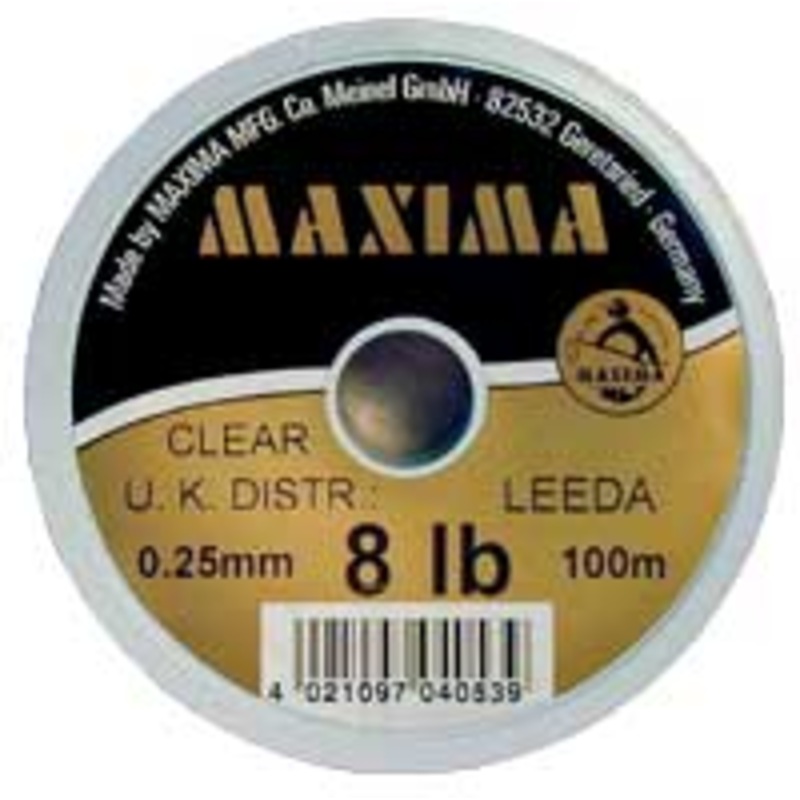 Maxima 50mtr Clear Nylon|4lb|5lb|6lb|8lb|10lb|12lb|15lb|18lb|20lb