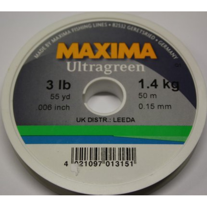 Maxima 50mtr Green Nylon|4lb|5lb|6lb|8lb|10lb|12lb|15lb|18lb|20lb