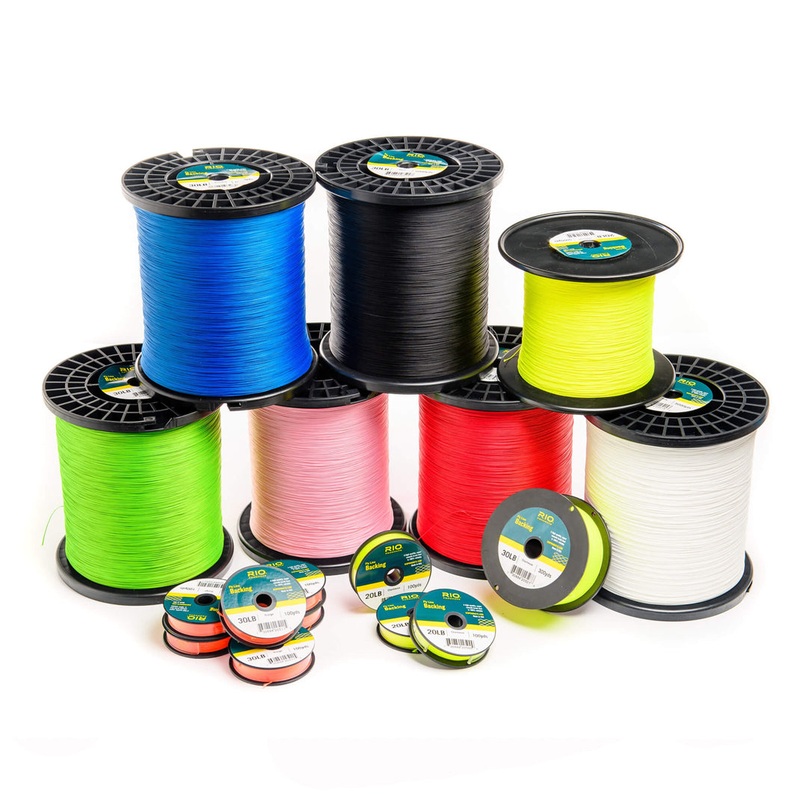 Rio Fly Line Backing|100yards|300yards|20lb|30lb|Orange|Yellow|Chartreuse|Red|White|Black