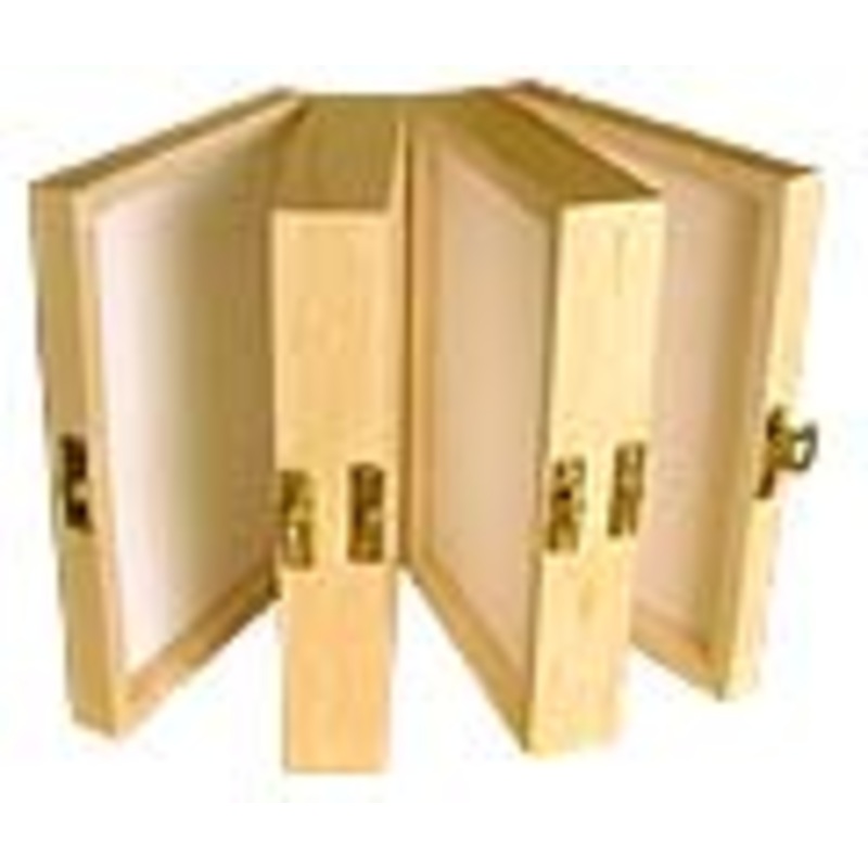 Wooden Triple Small Fly Box