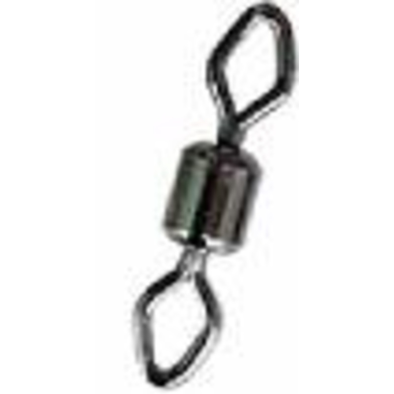 Mustad Black Rolling Swivel Diamond Eye