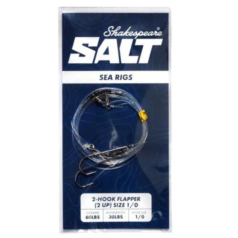 Shakespeare Salt 2 hook flapper (2up) Rig 1/0