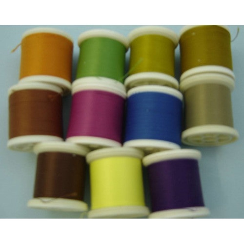 Talbot Rod Whipping Thread|Sunburst Yellow|Tan|Brown Tan|Dark Orange|Purple|Yellow|Bright Yellow