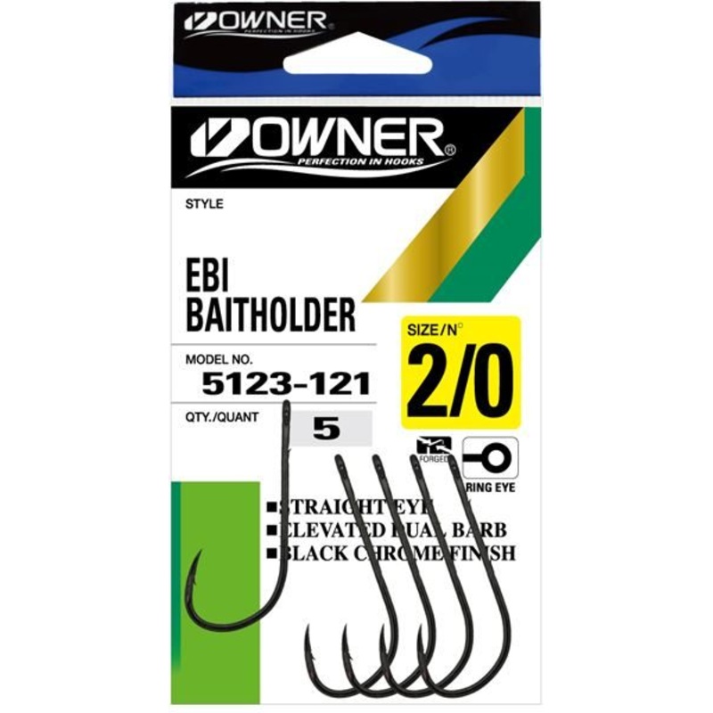 Owner EBI Baitholder Hooks|4|2|1|1/0|2/0|3/0