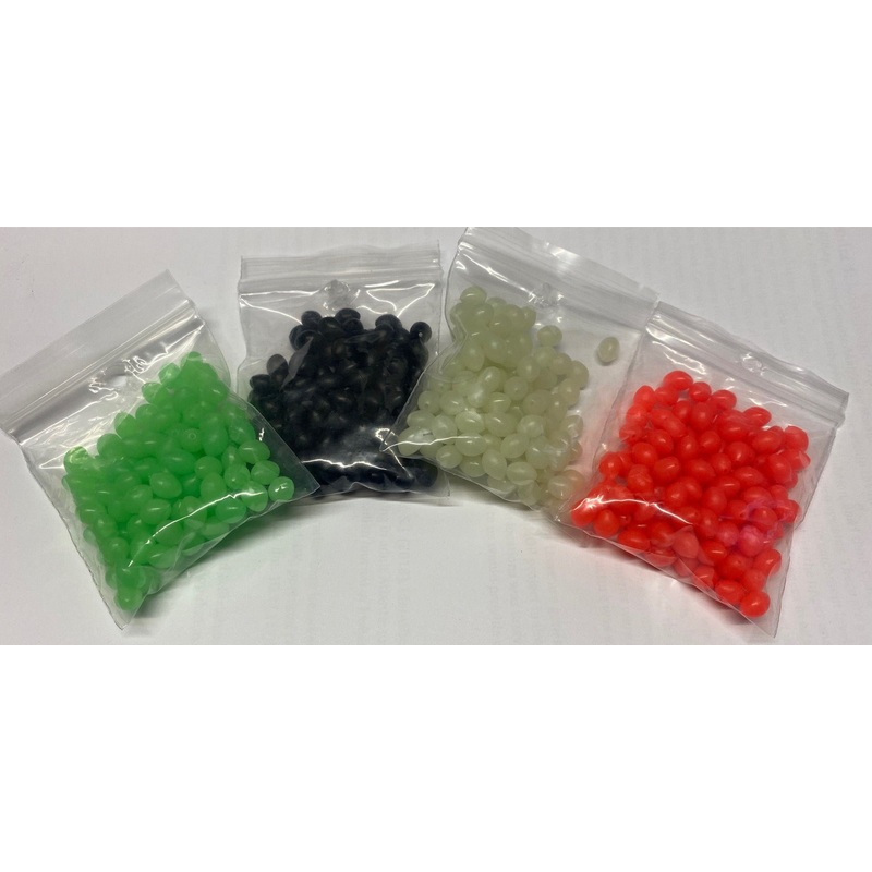 B8M8 Gummi Beads|Red|Lumi|Green|Black|4mm|6mm|8mm