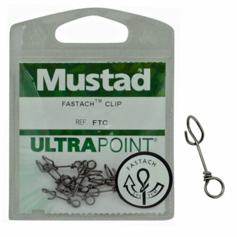Mustad Fastach Clip|Size 5 – 150lb|Size 3 – 75lb