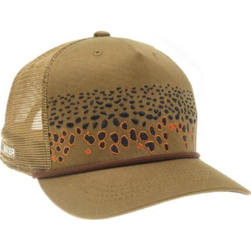 Rep Your Water Brown Trout Skin Hat Trucker Cap