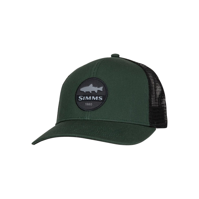 Simms Trout Patch Trucker Foliage Cap