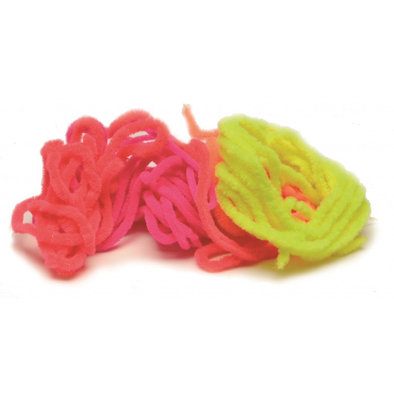 Veniards Fluorescent Chenille|No.4 Scarlet|No.7 Orange|No.10 Yellow|No.16 White|Fl. Pink|Fl. Red