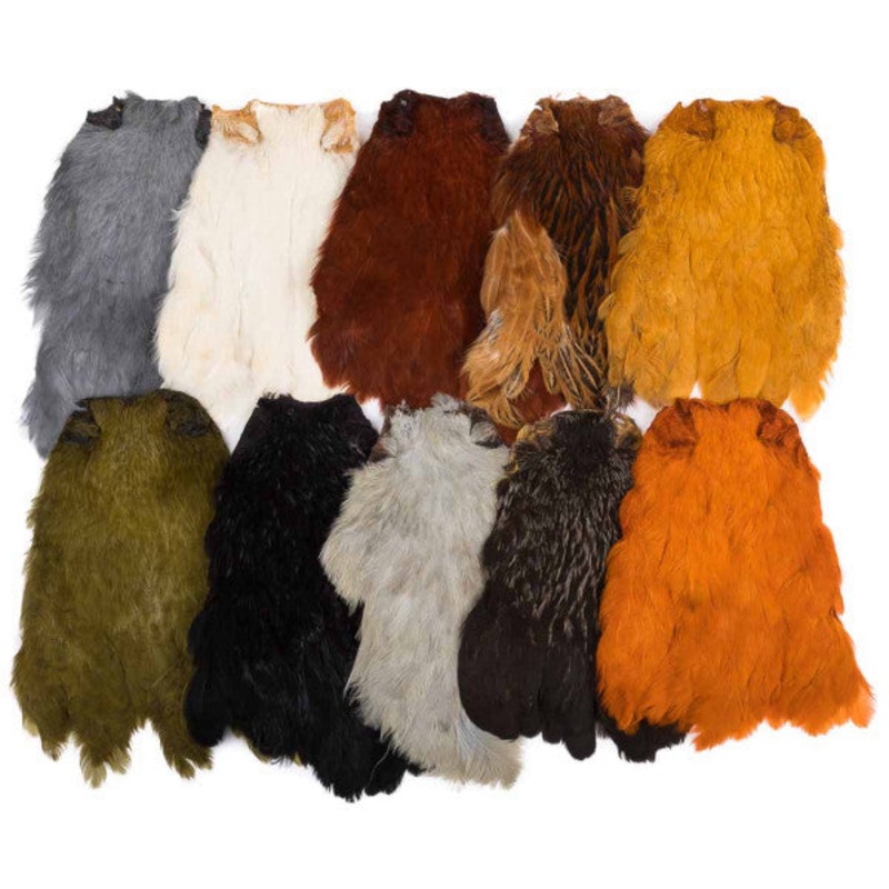 Wapsi Hen Capes|Olive|White|Badger|Ginger|Dun