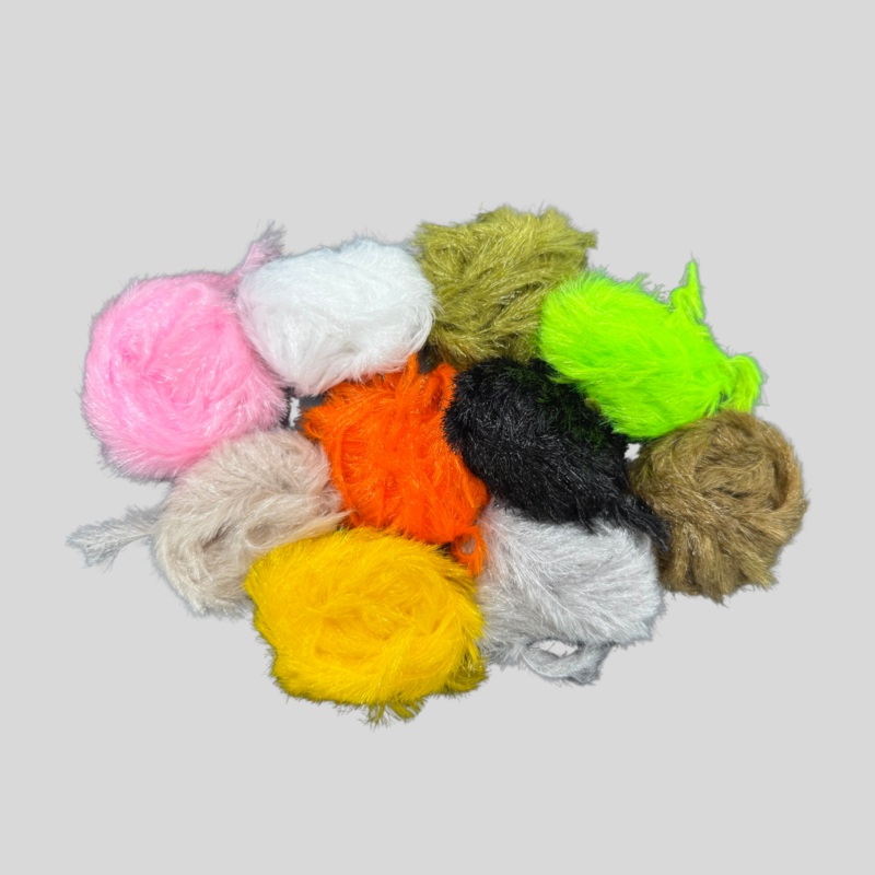 Finesse Body Chenille|Clear|Black|Minnow Gray|Olive|Bonefish Tan|Chartreuse|Orange|Olive Brown|Yellow|Bubblegum Pink|Large 1″|Medium 3/4″