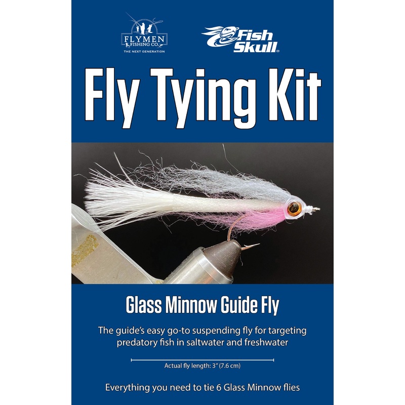 Fly Tying Kit: Fish-Skull Glass Minnow Guide Fly