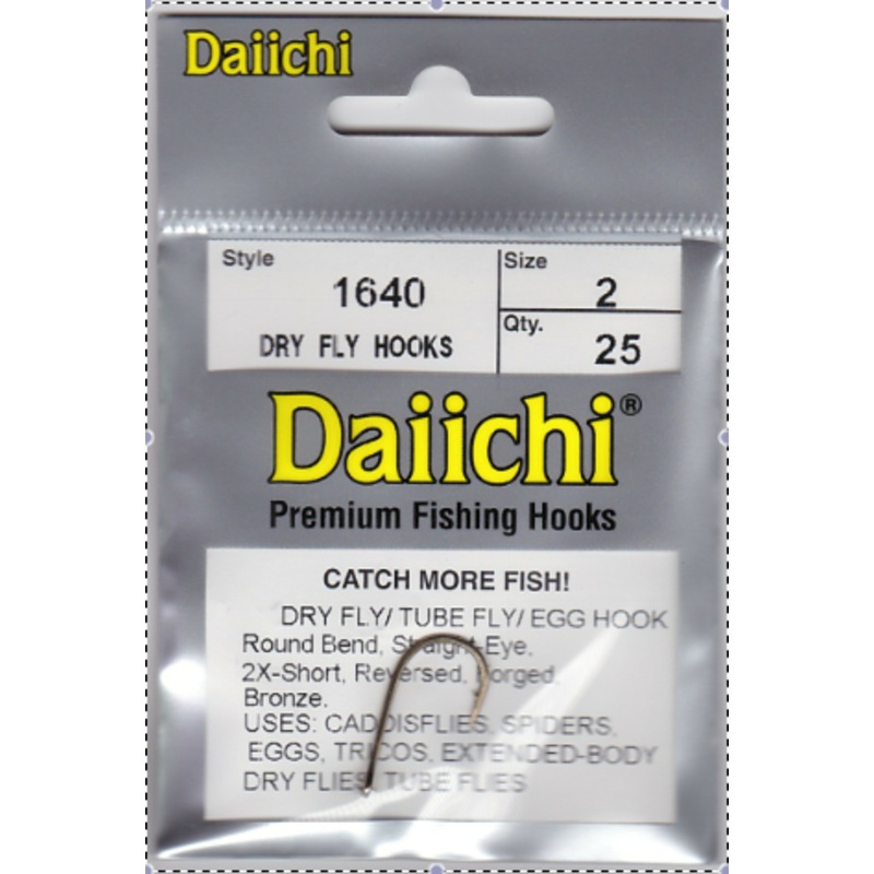 Daiichi 1640 Hook 25 Pack|Size 2|Size 4|Size 6|18|20|12|10|14|16