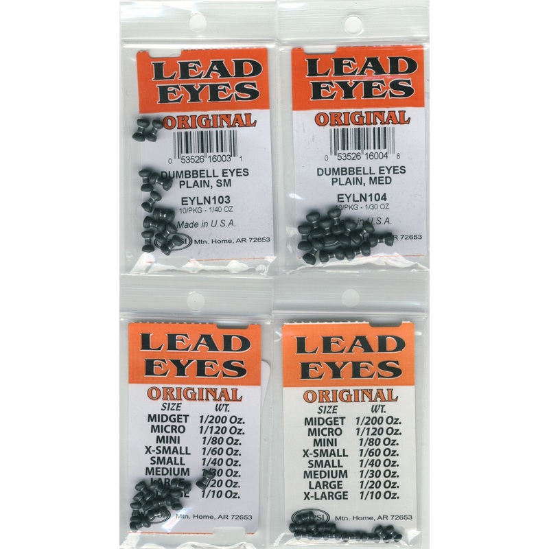 Lead Dumbbell Eyes|Mini|X-Small|Small|Medium|Large|Midget