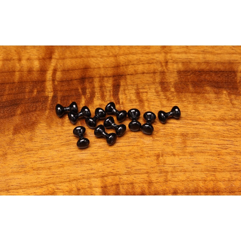 Hareline Black Painted Lead Eyes