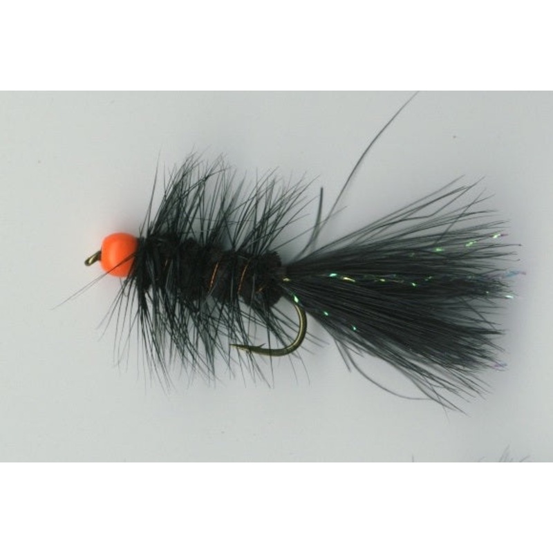 Hot Bead Bugger Black/Fl. Orange Size 10