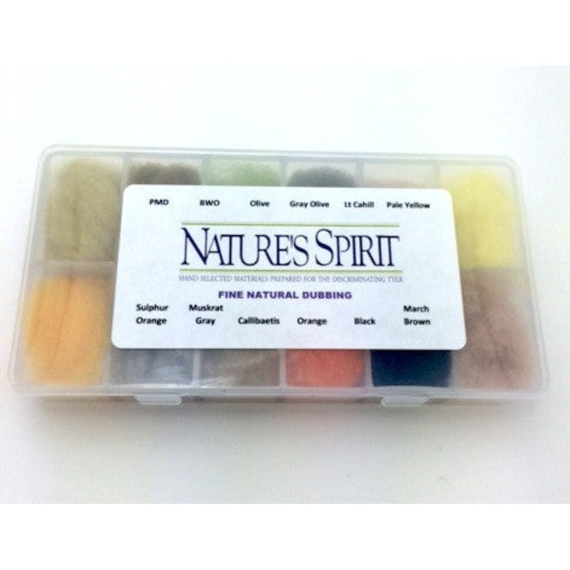 Nature’s Spirit Fine Natural Dubbing Dispenser – 12 colors