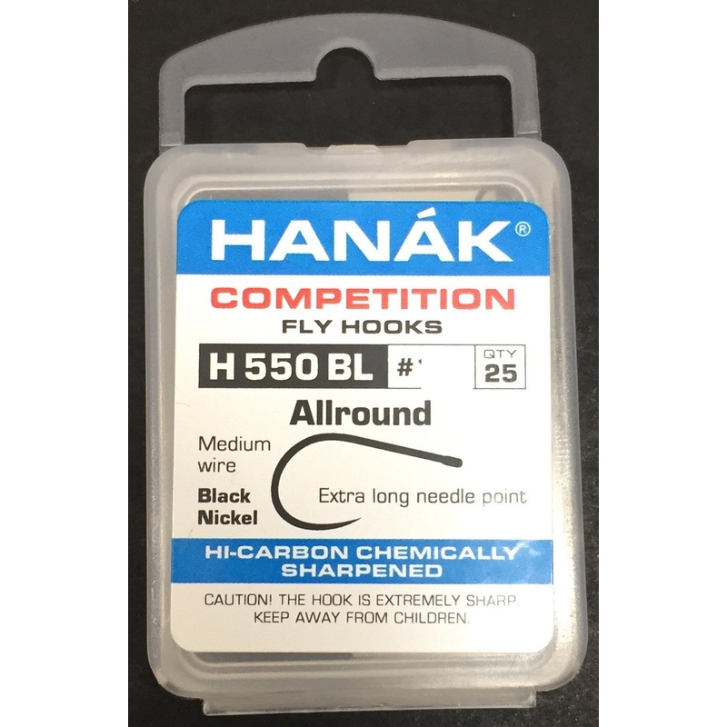 Hanak Hooks Model 550 Nymph 25 Pack