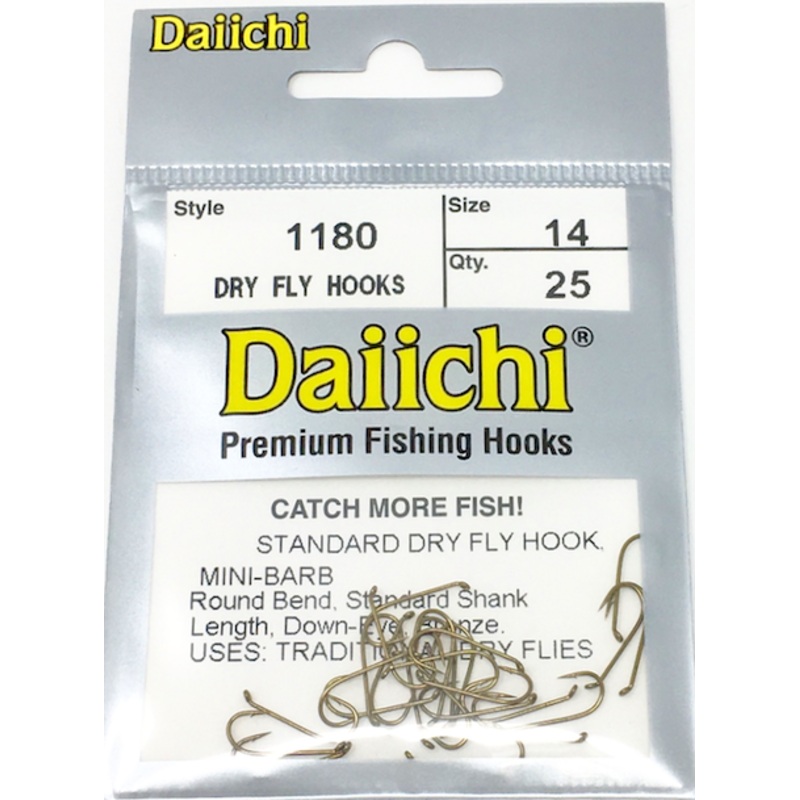Daiichi 1180 Dry Fly Hook 25 Pack