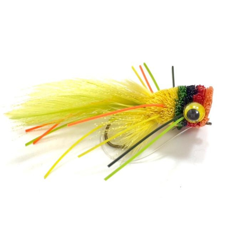 Fruit Cocktail Deer Hair Bug size 6