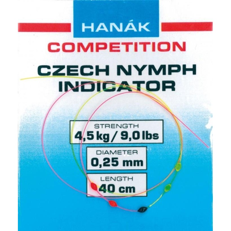 Hanak Czech Nymph BiColor Indicator (Drops), 16 in.
