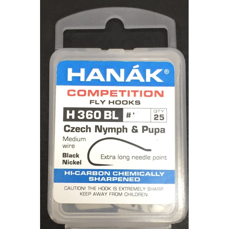 Hanak Hooks Model 360 BL Nymph 25 Pack