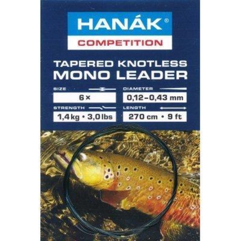 Hanak Tapered Knotless Leader Camo 9′