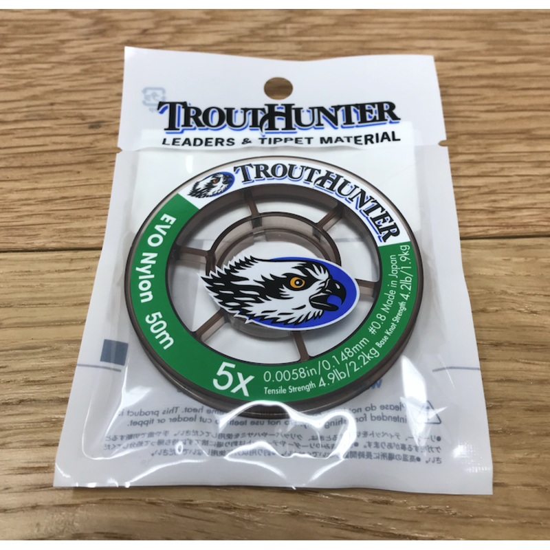 TroutHunter EVO Nylon Tippet|0x|1x|3x|2x|4x|5x|6x|7x|4.5x|6.5x|5.5x|8x|3.5x