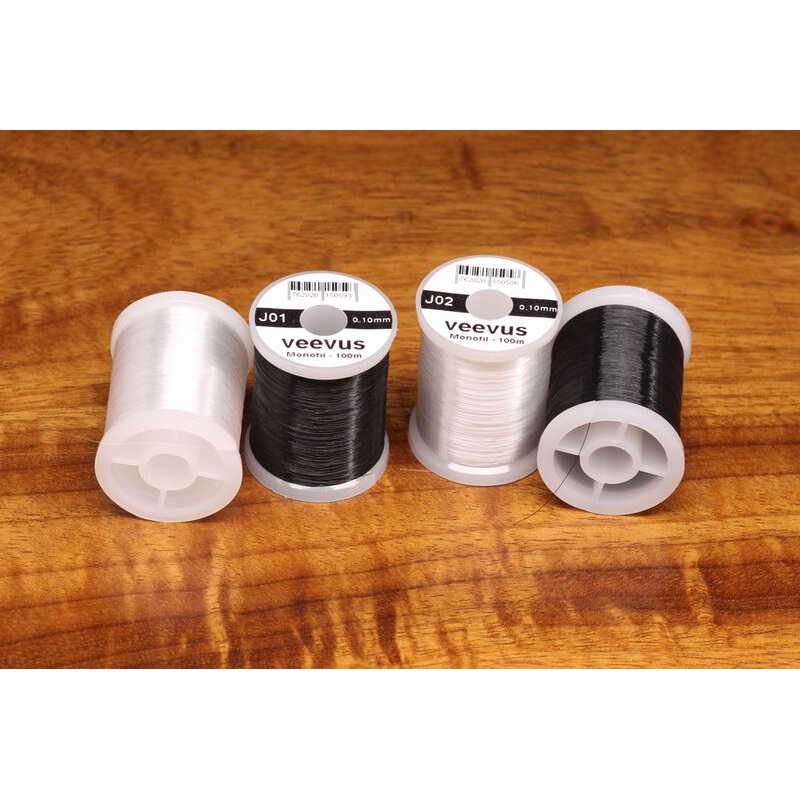Veevus Mono Thread|Black|Clear|.2mm|.1mm