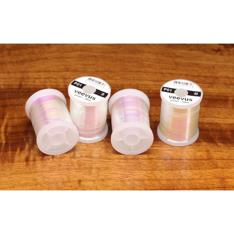 Veevus Pearl Tinsel|Large|Medium|Small