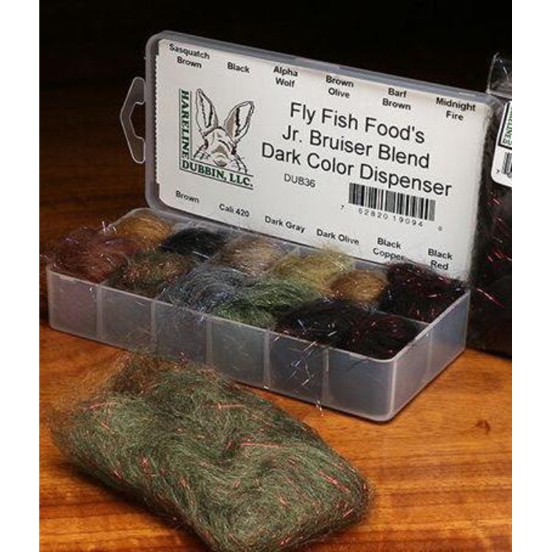 Fly Fish Food’s Jr Bruiser Blend Dark Color Dispenser