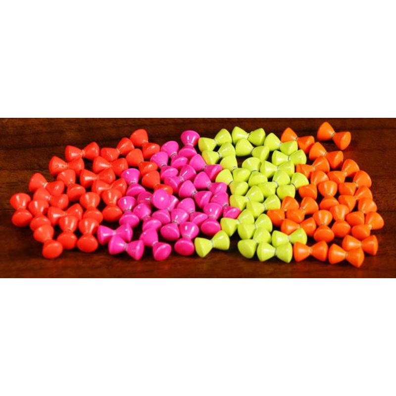 Hareline Brass Eyes||127 Fl Yellow Chartreuse||137 Fl Orange||138 Fl Pink||139 Fl Fire Red|Large|Medium|Small|X-small