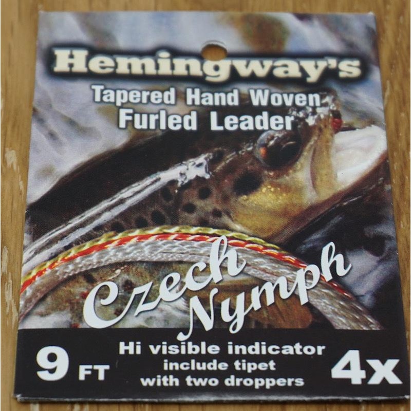 Hemingway Furled Czech Nymph Leader 9ft 4X