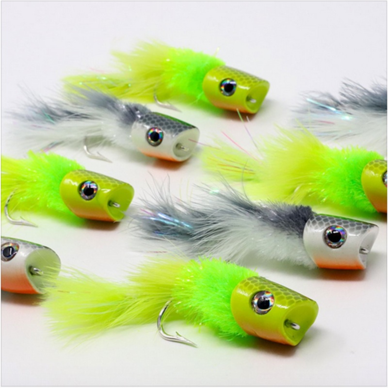 Howitzer Baitfish Popper|White|Yellow Chartreuse