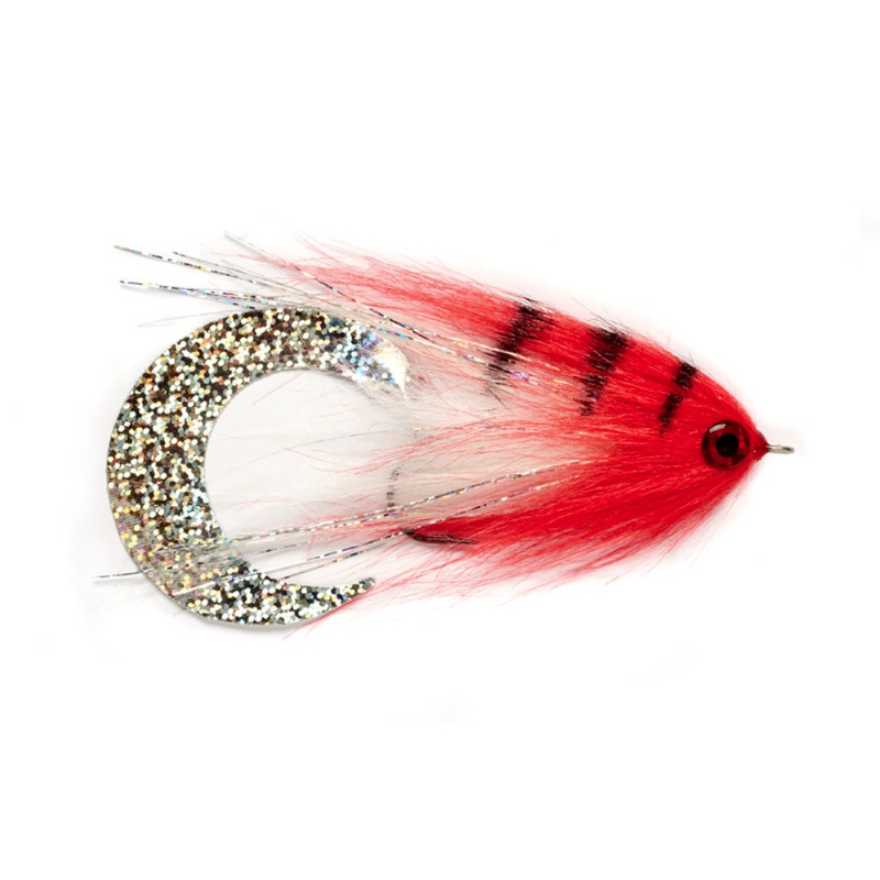 Paolos Wiggle Tail White/Red Size 6/0