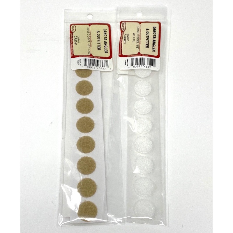 Wapsi Crab Coins|Tan|White|Black|3/8″|5/8″|7/8″