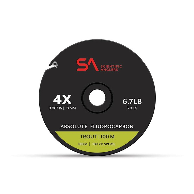 Absolute Fluorocarbon Trout Tippet – 100M